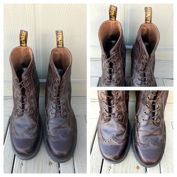SOLD Dr. Martens Fitzroy Brogue Leather 7 Eye Boot - Picture 7 of 16